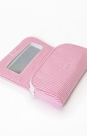 Red & White Gingham Cosmetic Bag image number 2