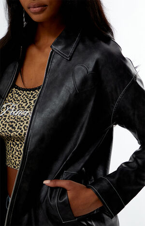 Los Angeles Faux Leather Jacket image number 3