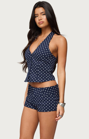 Bobbie Polka Dot Halter Top image number 2