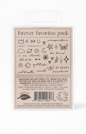Forever Favorites Temporary Tattoo Pack image number 4