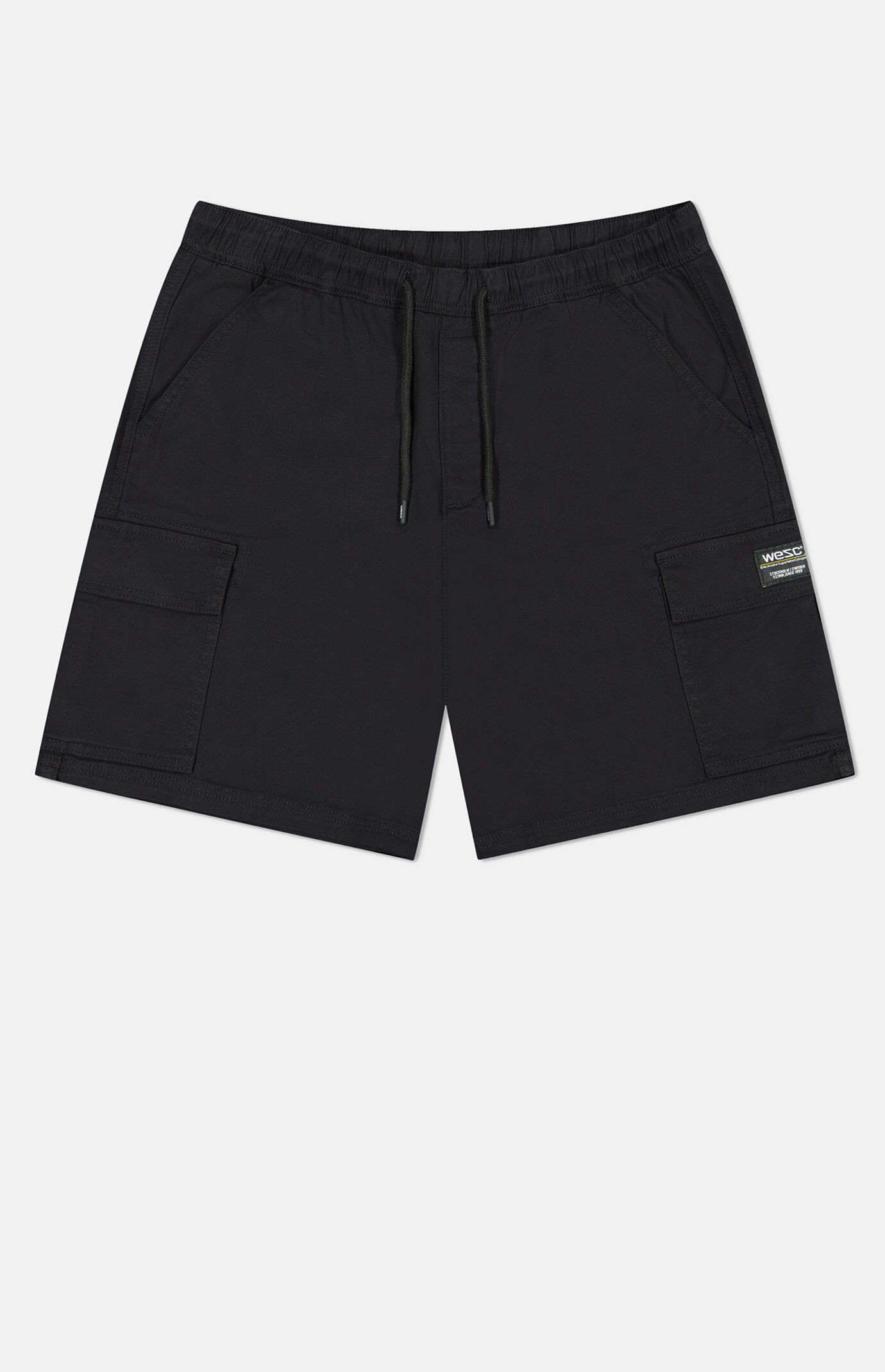 WeSC Black Utility Cargo Shorts