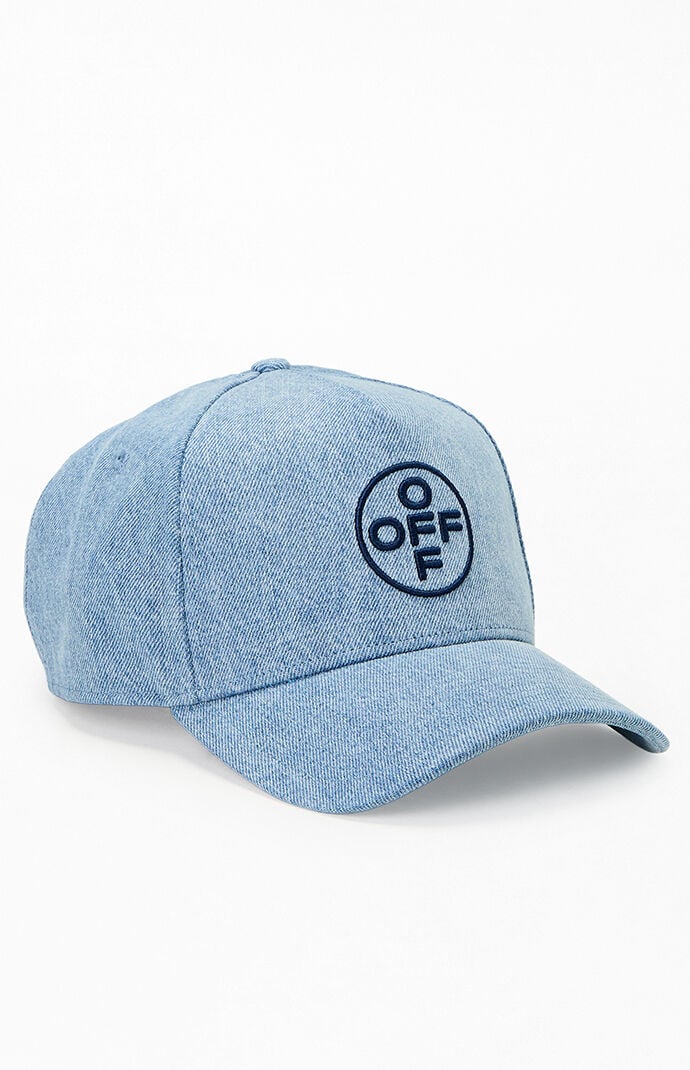 L/AB c/o Off-White Pinch Front Denim Strapback Hat