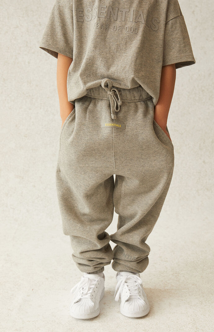 Essentials Heather Oatmeal Sweatpants