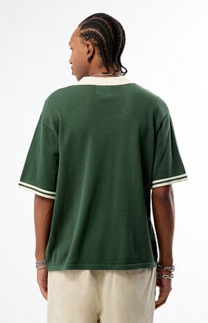 Green Solid Polo Shirt image number 4