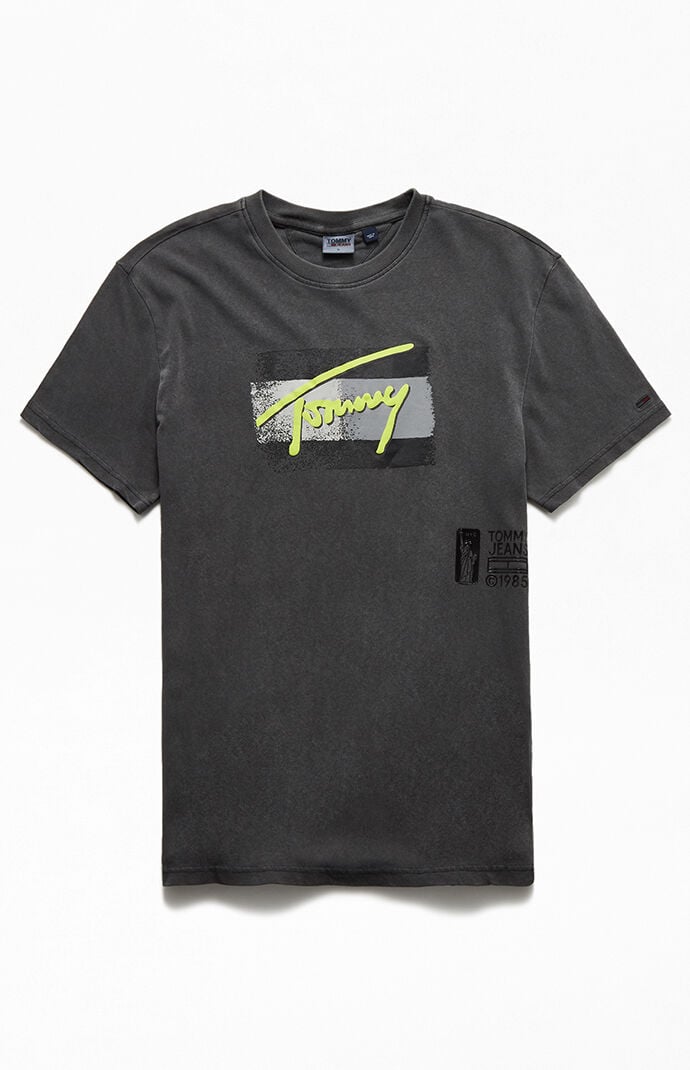 Faded Flag Script T-Shirt