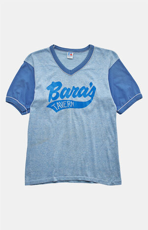 90s Bara's Tavern Russell V-neck Graphic T-Shirt image number 1