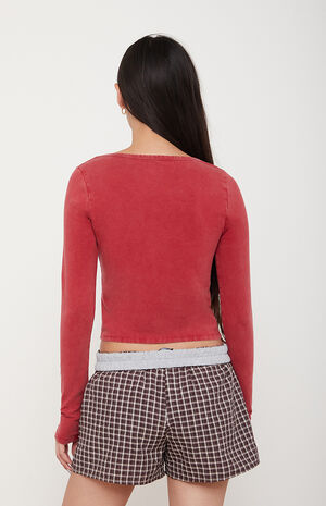 Scooped Out Long Sleeve Top image number 3