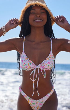 Bambi Ruched Bralette Bikini Top image number 1