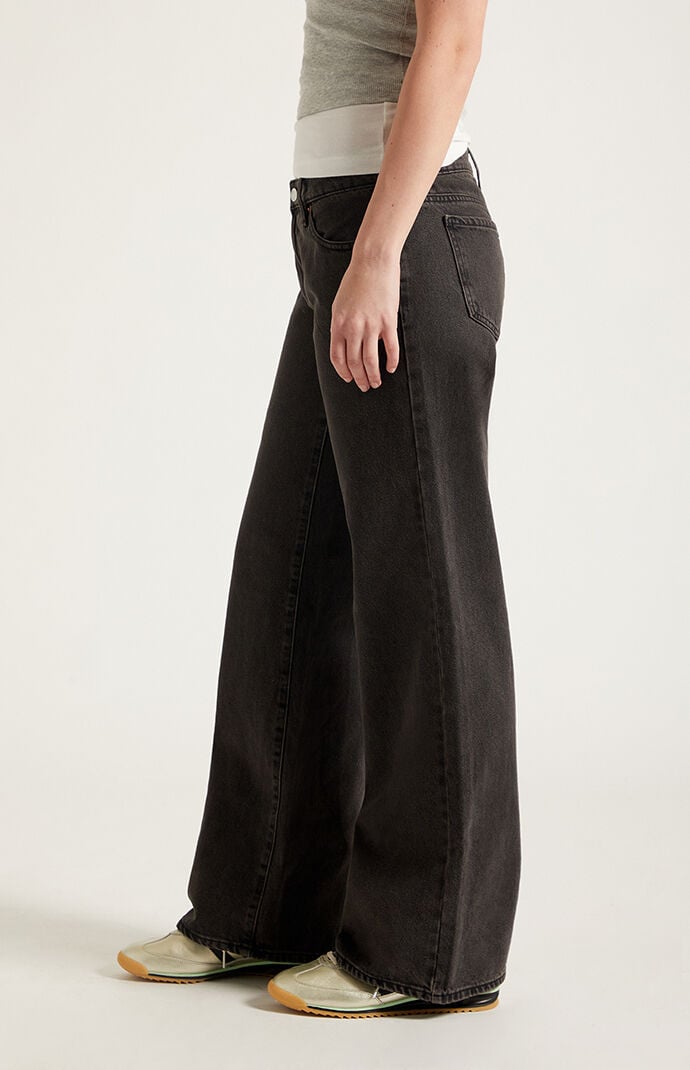 Pacsun Zoe Low Rise Girlfriend Jeans Black