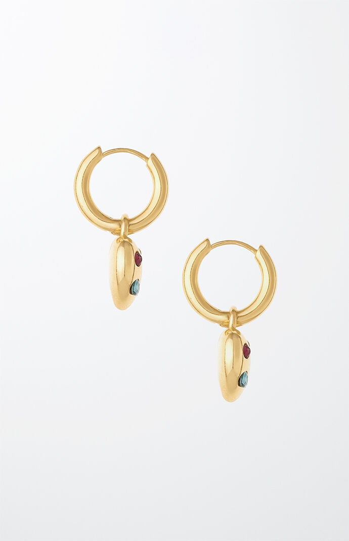 Delicate Gold Crystal Earrings