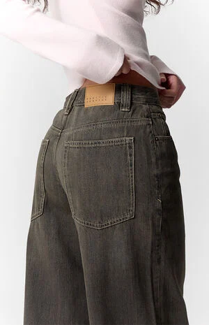 Sloane Low Rise Ultra Baggy Jeans Brown image number 5