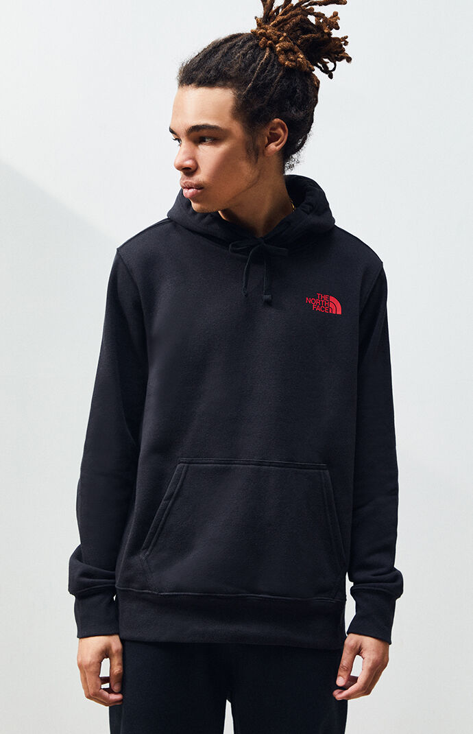 Black Red Box Pullover Hoodie
