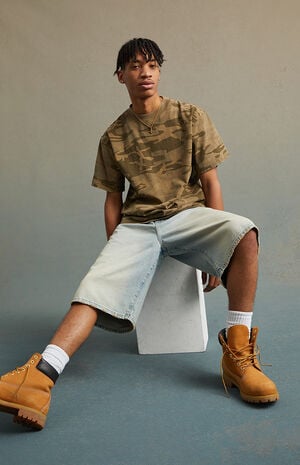 Light Indigo Baggy Denim Shorts