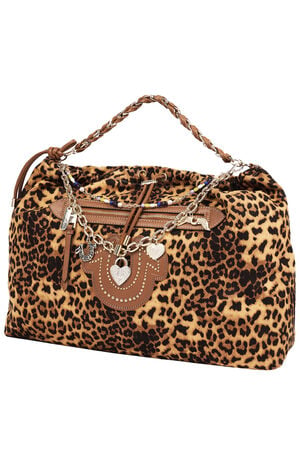 Leopard Print Soft Hobo Bag image number 3