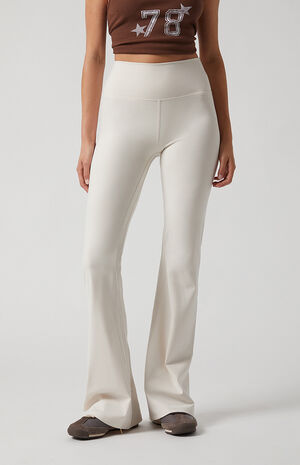 PAC WHISPER Active Ivory Franchise Flare Yoga Pants image number 3