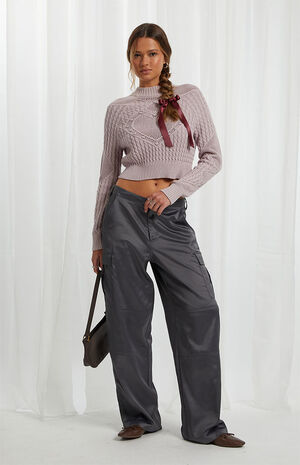 Lovely Heart Mock Neck Sweater image number 3