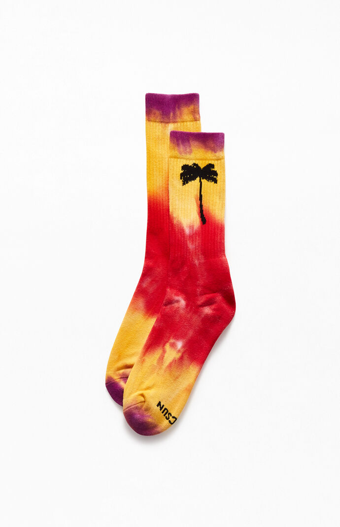 Palm Tree Crew Socks