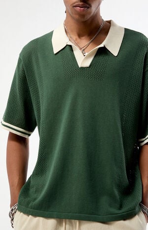 Green Solid Polo Shirt image number 2
