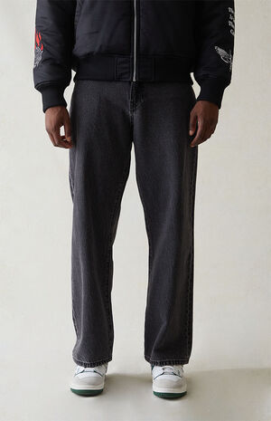 Eco Black Baggy Jeans image number 1