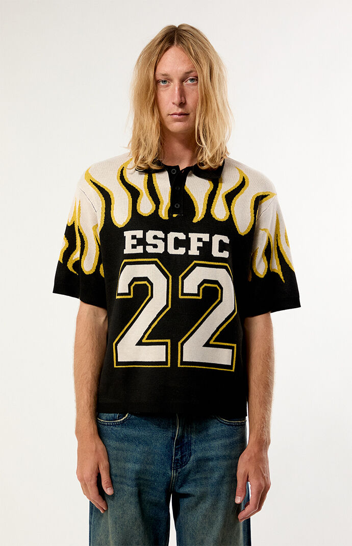 Pacsun FC Flame Knit Polo Shirt