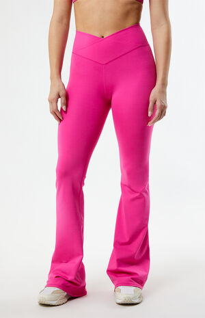 PAC WHISPER Active Crossover Flare Yoga Pants image number 2