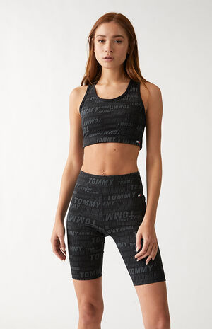 Monogram Print Sports Bra image number 2
