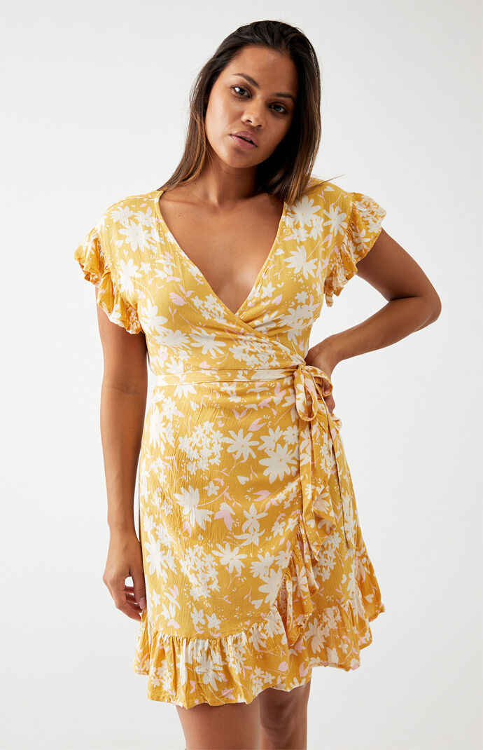 Pacsun wrap dress best sale