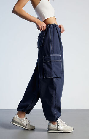 Low Rise Cargo Baggy Pull-On Pants image number 3