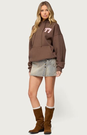 Leopard 77 Oversized Hoodie image number 4