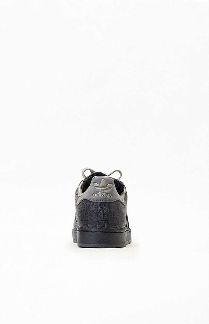 adidas Black & Gray Superstar II Shoes
