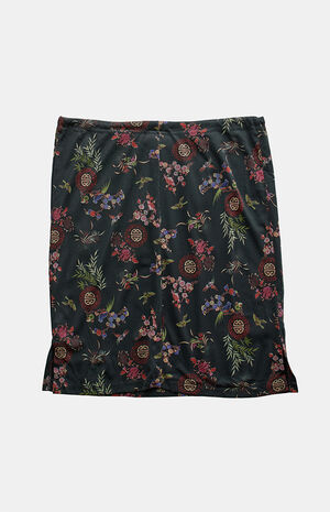 Black 2000s Y2K Midi Skirt image number 2