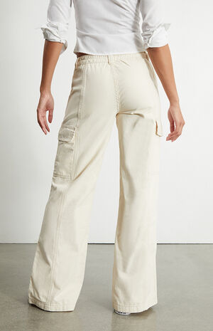 Bone Zipper Low Rise Puddle Pants image number 5