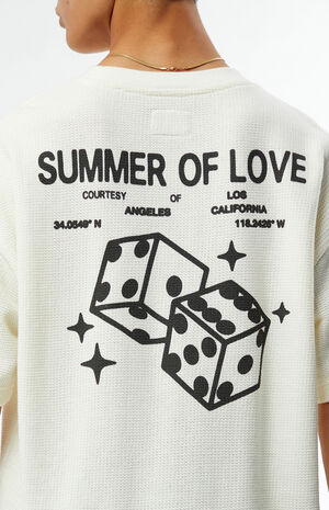 Summer of Love Dice Waffle Knit T-Shirt image number 4