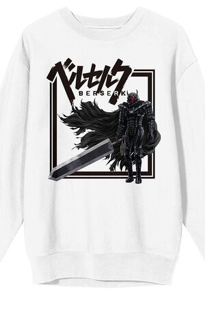 Berserk Warrior Silhouette Crew Neck Sweatshirt image number 2