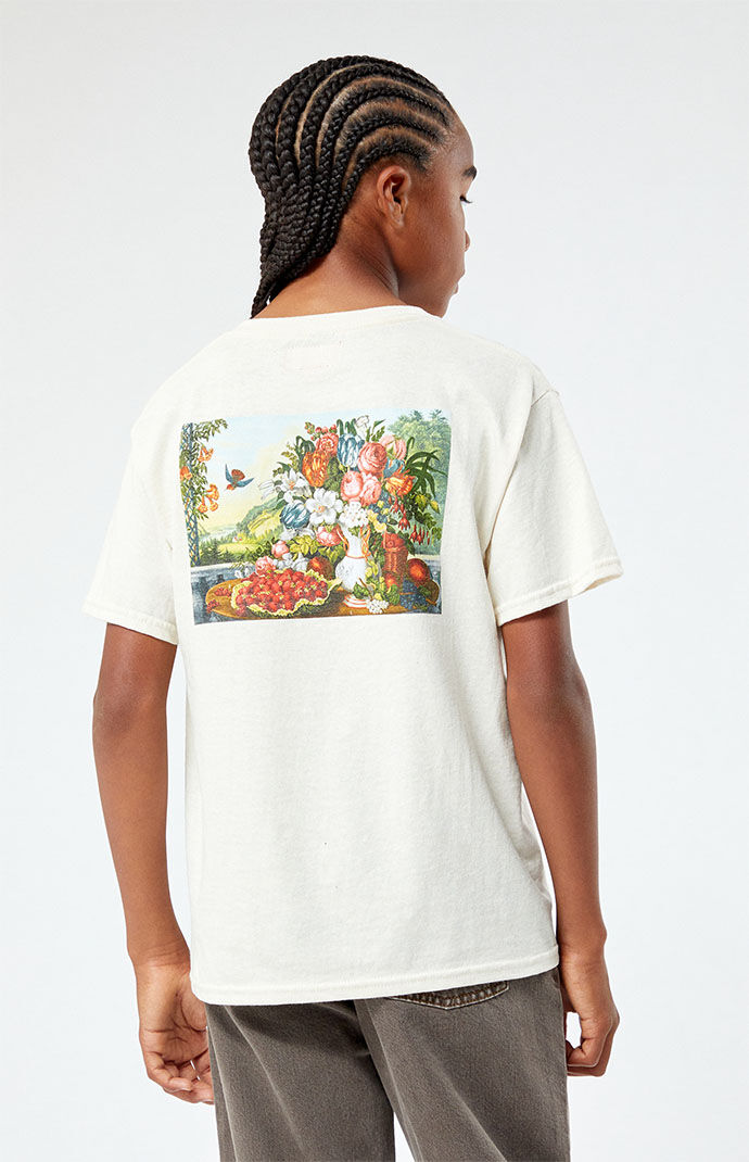 ★THE MUSEUM VISITOR★ CHILD DRAWING TSHIRTS BLACK 09579 X Undercover UFO Print Black T-shirt - Hionidis Mankind