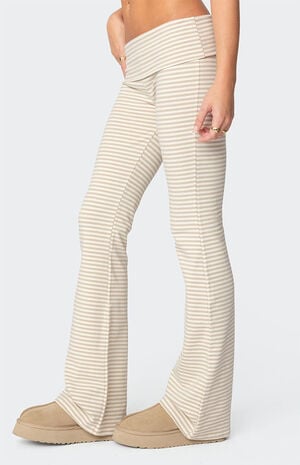 Kaeli Stripey Flared Leggings image number 4