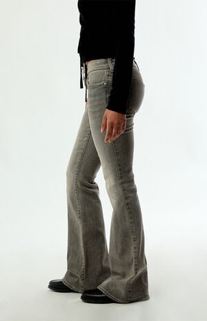 Alana Ultimate Low Rise Flare Jeans Stretch Gray image number 3