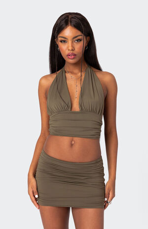 Kenya Gathered Halter Top image number 1
