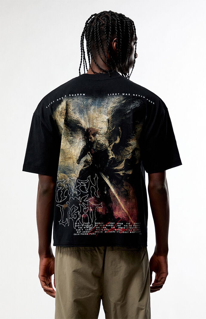 Pacsun Fallen Light Cropped Boxy T-Shirt | Pacsun