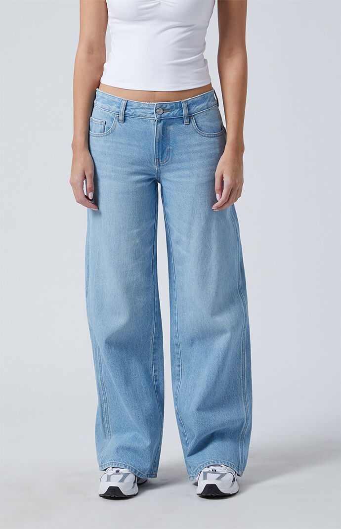 Image: Casey Light Indigo Low Rise Baggy Jeans