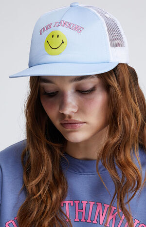 Smile Overthinking Trucker Hat image number 2