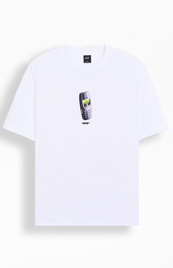 Huf Missed Call T Shirt in White Size L