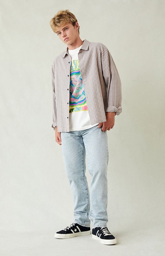 Image: Light Indigo Straight Jeans