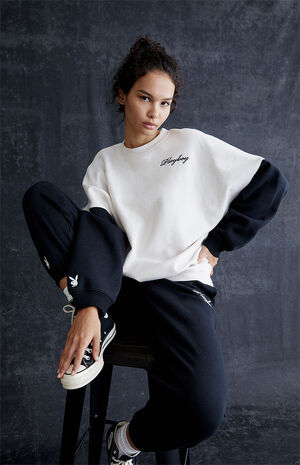 By PacSun Script Crew Neck Sweatshirt image number 1