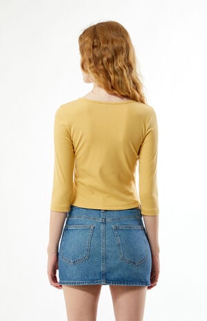 Donna Crew Neck 3/4 Sleeve Top image number 4