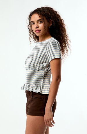 Striped Sea Short Sleeve Top image number 2