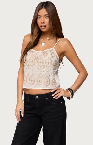 Kaleesy Beaded Tank Top image number 1
