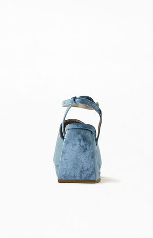 Women's Blue Miranda Block Heels image number 4