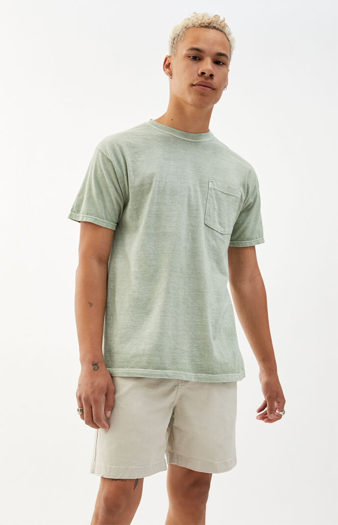 Sage Vintage Wash Pocket T-Shirt