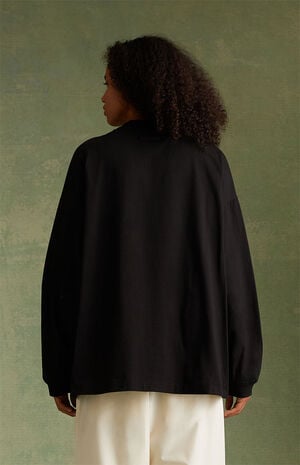 Jet Black Long Sleeve T-Shirt image number 4
